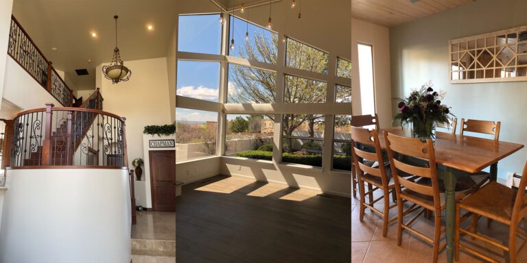 Painted great room and dining area