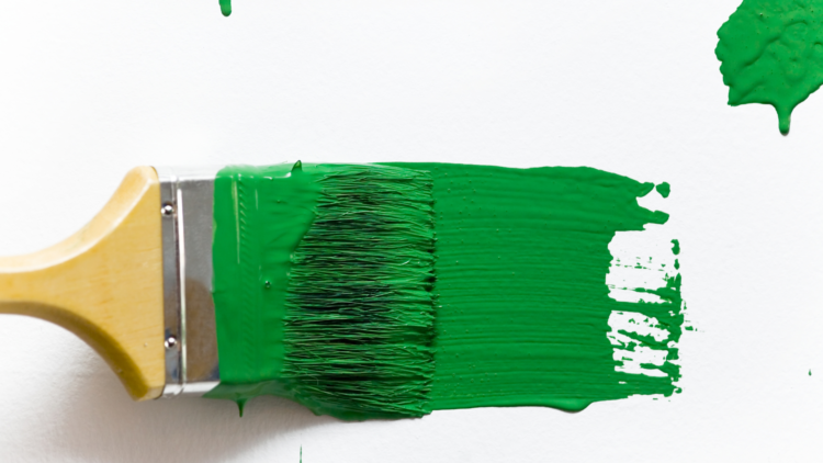 Green paint swatch