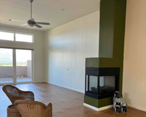 Painted interior/living room