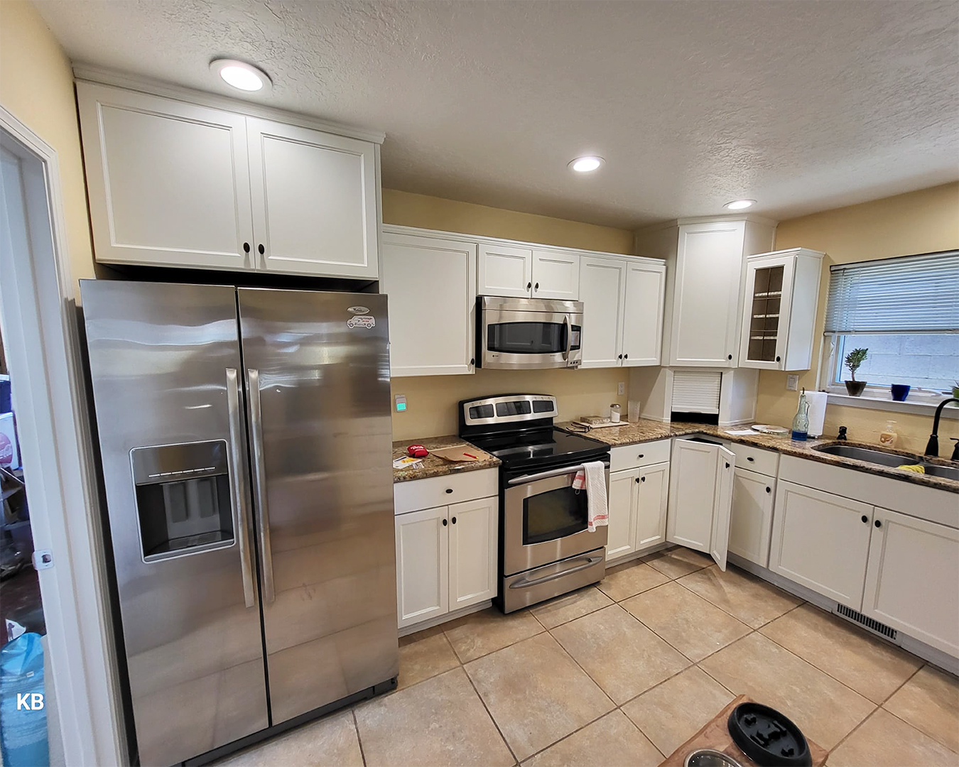Painted kitchen cabinets
