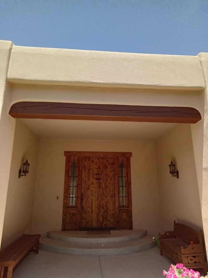 Painted exterior on Camino Vista Rio in Bernalillo